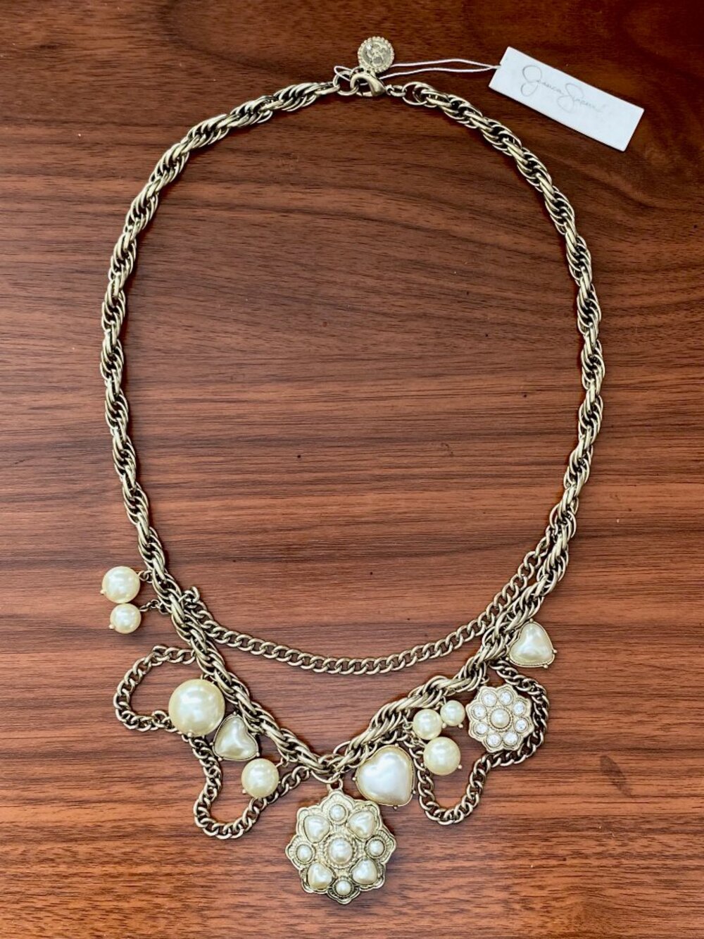 Jessica Simpson Neopearlitan Charm Necklace